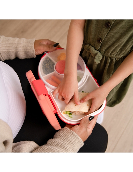 Lunchbox + Snack Spinner 2w1 GOBE Watermelon Pink
