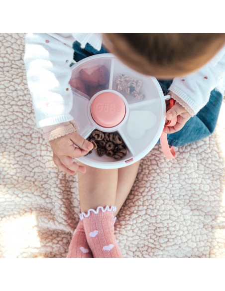 Small Snack Spinner mały pojemnik na przekąski GOBE Coral Pink