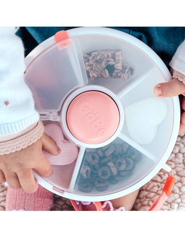 Small Snack Spinner mały pojemnik na przekąski GOBE Coral Pink