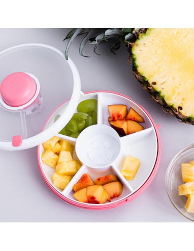Small Snack Spinner mały pojemnik na przekąski GOBE Coral Pink