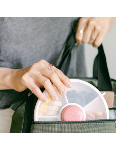 Small Snack Spinner mały pojemnik na przekąski GOBE Coral Pink