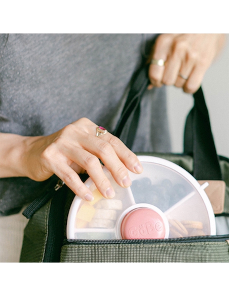 Small Snack Spinner mały pojemnik na przekąski GOBE Coral Pink