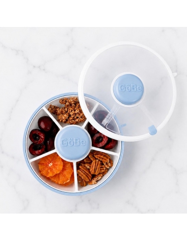 Small Snack Spinner Flip mały pojemnik na przekąski GOBE Macaron Blue