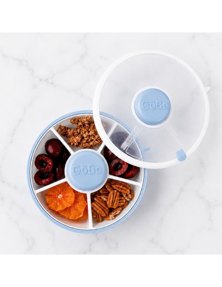 Small Snack Spinner Flip mały pojemnik na przekąski GOBE Macaron Blue