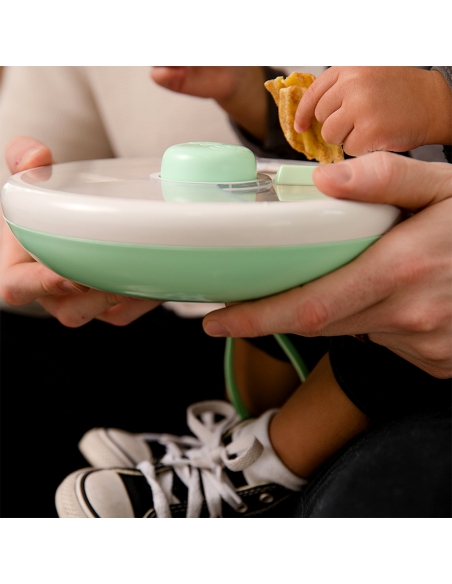 Large Snack Spinner duży pojemnik na przekąski GoBe Mint Green