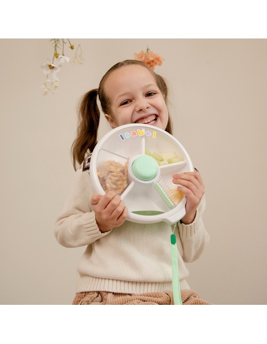 Large Snack Spinner duży pojemnik na przekąski GoBe Mint Green