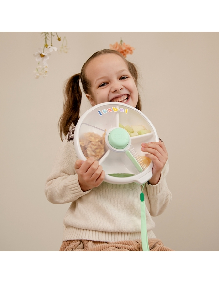 Large Snack Spinner duży pojemnik na przekąski GoBe Mint Green