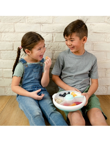 Large Snack Spinner duży pojemnik na przekąski GoBe Macaron Blue