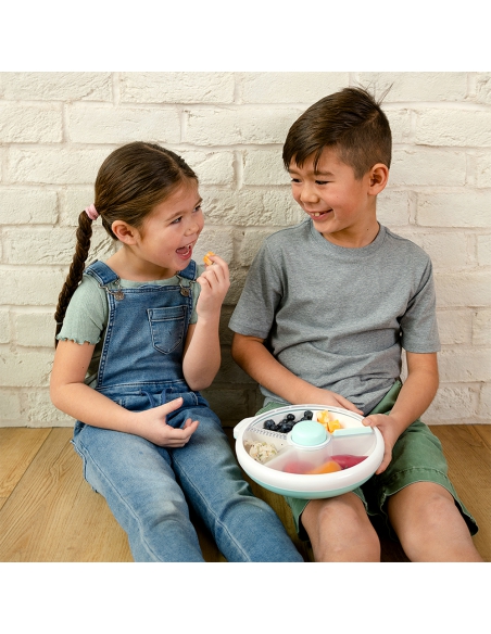 Large Snack Spinner duży pojemnik na przekąski GoBe Macaron Blue