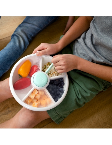 Large Snack Spinner duży pojemnik na przekąski GoBe Macaron Blue