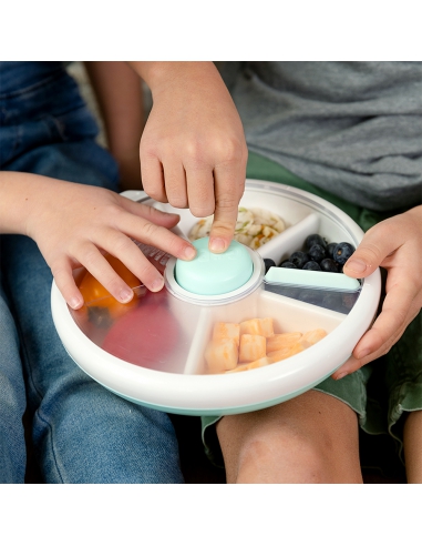 Large Snack Spinner duży pojemnik na przekąski GoBe Macaron Blue