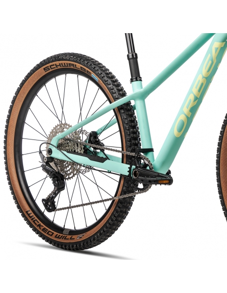 Rower dziecięcy ORBEA Kimu 27" H10 (amortyzowany widelec, dropper) Aloha Green - Acid Gum