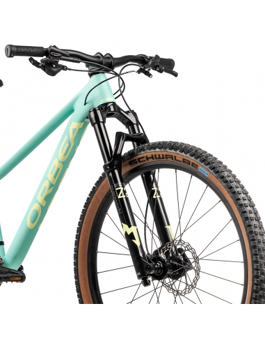 Rower dziecięcy ORBEA Kimu 27" H10 (amortyzowany widelec, dropper) Aloha Green - Acid Gum
