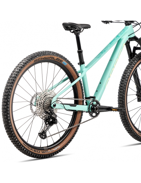 Rower dziecięcy ORBEA Kimu 27" H10 (amortyzowany widelec, dropper) Aloha Green - Acid Gum