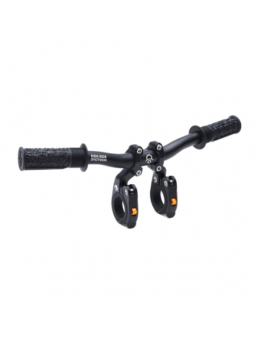 Fotelik/Siodełko dziecięce i kierownica na ramę 2w1 Shotgun Pro Evo (poprzeczka + fotelik/siodełko + kierownica)