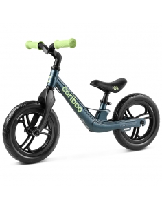 Rowerek biegowy Cariboo Magnesium PRO Steel/Lime (piankowe koła)