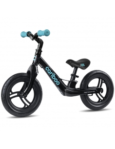 Rowerek biegowy Cariboo Magnesium PRO Black/Turquoise (piankowe koła)