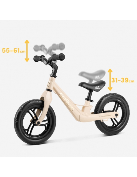 Rowerek biegowy Cariboo Magnesium PRO Beige/Gold (piankowe koła)