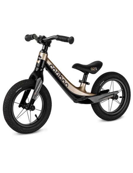 Rowerek biegowy Cariboo Magnesium AIR Black/Gold (pompowane koła)