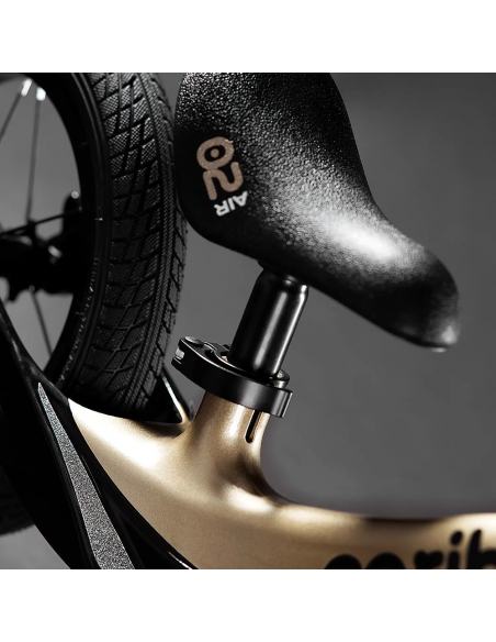Rowerek biegowy Cariboo Magnesium AIR Black/Gold (pompowane koła)