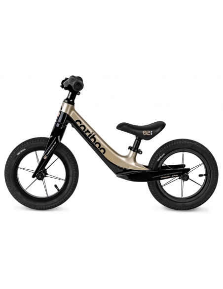 Rowerek biegowy Cariboo Magnesium AIR Black/Gold (pompowane koła)