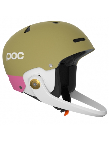 Kask narciarski POC ARTIC SL MIPS (z odpinaną i regulowaną gardą) Olivine Green Mat/Thulite Pink Mat