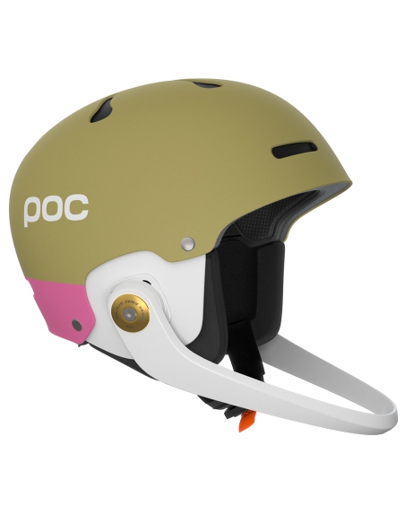 Kask narciarski POC ARTIC SL MIPS (z odpinaną i regulowaną gardą) Olivine Green Mat/Thulite Pink Mat
