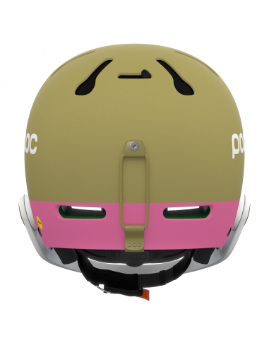 Kask narciarski POC ARTIC SL MIPS (z odpinaną i regulowaną gardą) Olivine Green Mat/Thulite Pink Mat