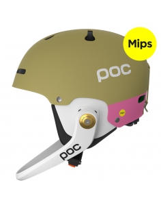 Kask narciarski POC ARTIC SL MIPS (z odpinaną i regulowaną gardą) Olivine Green Mat/Thulite Pink Mat