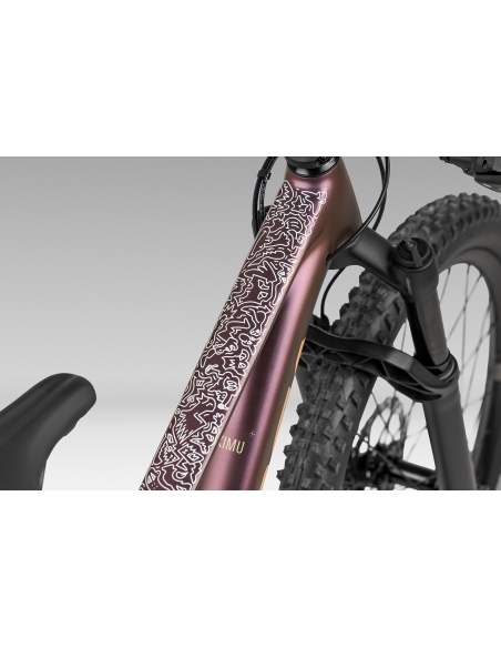 Rower dziecięcy ORBEA Kimu 24" H10 TR (amortyzowany widelec, dropper) Metallic Sunset - Orange Cloud