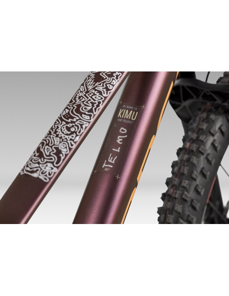 Rower dziecięcy ORBEA Kimu 24" H10 TR (amortyzowany widelec, dropper) Metallic Sunset - Orange Cloud