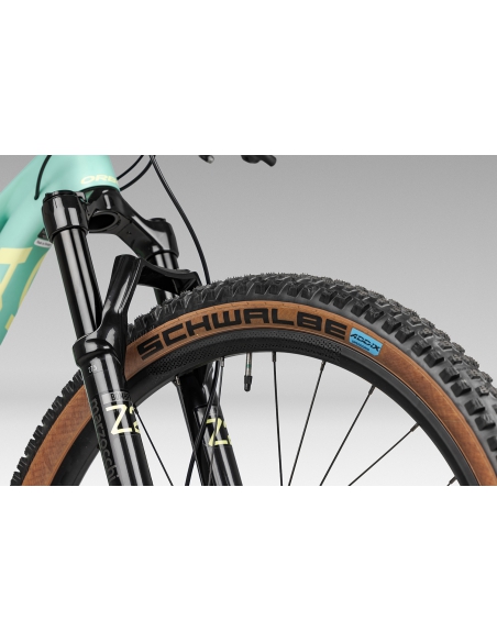 Rower dziecięcy ORBEA Kimu 27" H10 (amortyzowany widelec, dropper) Aloha Green - Acid Gum