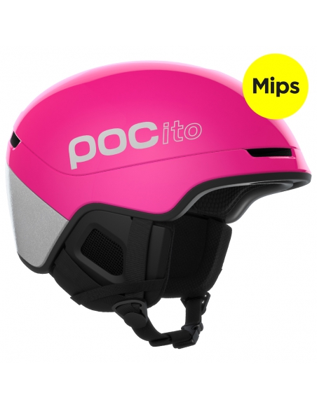 Kask narciarski POC POCito OBEX MIPS Fluorescent Pink/Reflective Silver