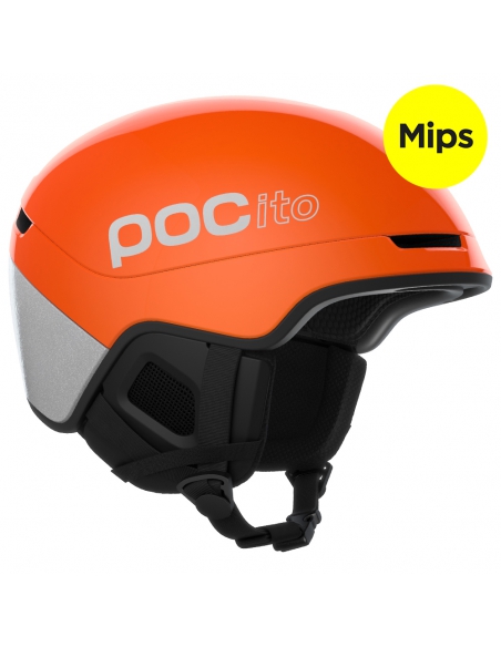 Kask narciarski POC POCito OBEX MIPS Fluorescent Orange/Reflective Silver
