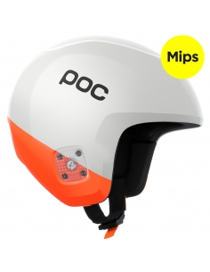 Kask narciarski POC SKULL DURA X MIPS Hydrogen White/Fluorescent Orange