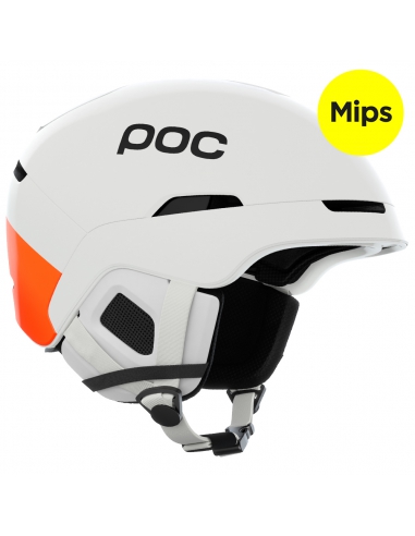 Kask narciarski POC OBEX MIPS Hydrogen White/Fluorescent Orange