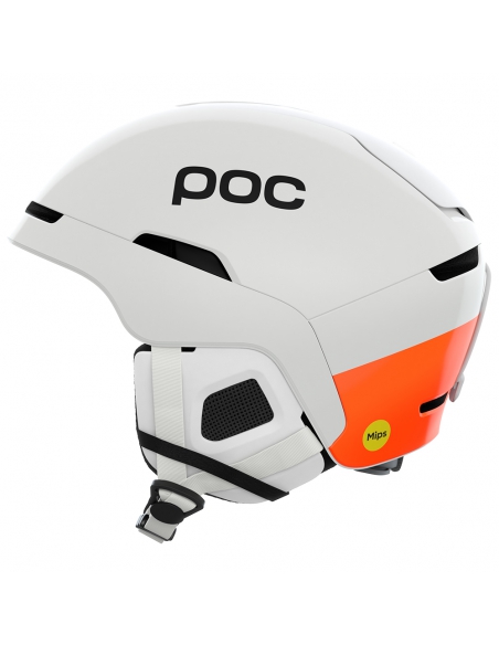 Kask narciarski POC OBEX MIPS Hydrogen White/Fluorescent Orange