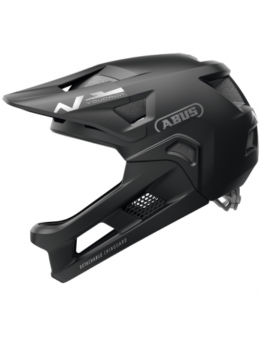 Kask rowerowy full face Abus YouDrop FF Muted Black (odpinana garda)