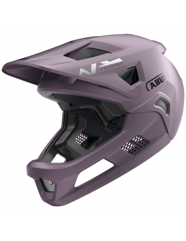 Kask rowerowy full face Abus YouDrop FF Ash Purple (odpinana garda)