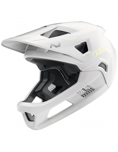 Kask rowerowy full face Abus YouDrop FF Lemon White (odpinana garda)
