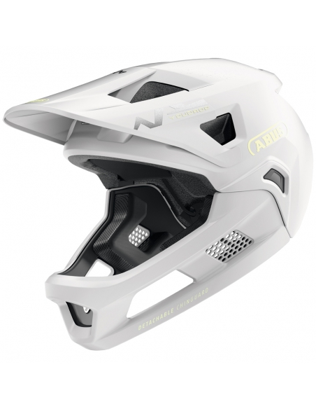 Kask rowerowy full face Abus YouDrop FF Lemon White (odpinana garda)