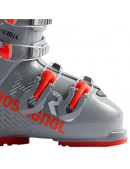 Buty narciarskie dziecięce Rossignol HERO J4 Power Grey (4-klamrowe)