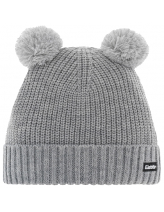 Czapka z pomponami Eisbar PONTI POMPON KIDS 106 Light Grey