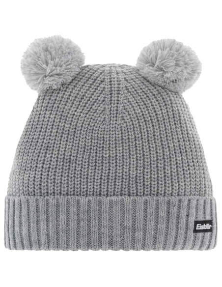 Czapka z pomponami Eisbar PONTI POMPON KIDS 106 Light Grey