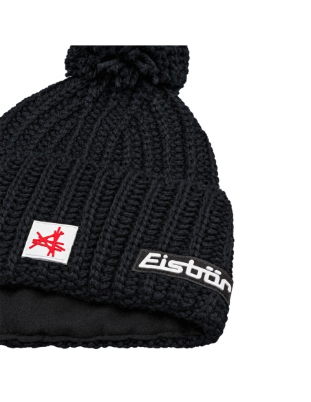 Czapka z pomponem Eisbar RONDA POMPON SA 009 Black