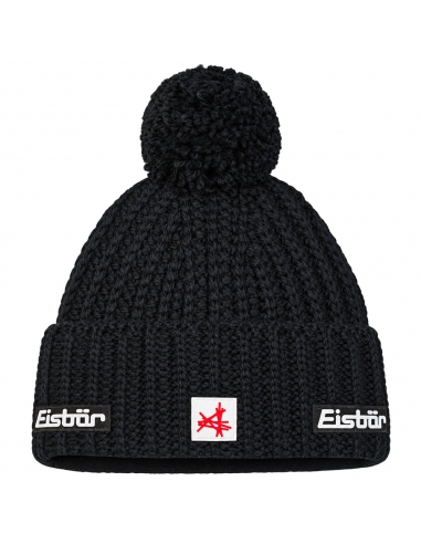 Czapka z pomponem Eisbar RONDA POMPON SA 009 Black