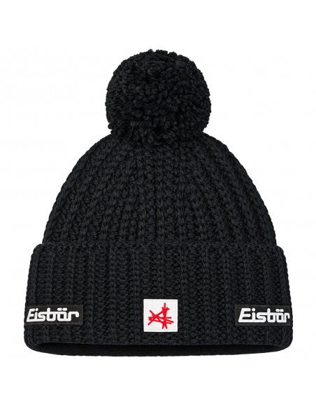 Czapka z pomponem Eisbar RONDA POMPON SA 009 Black