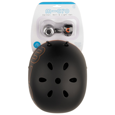 Zestaw bezpieczeństw Micro czarno-pomarańczowy