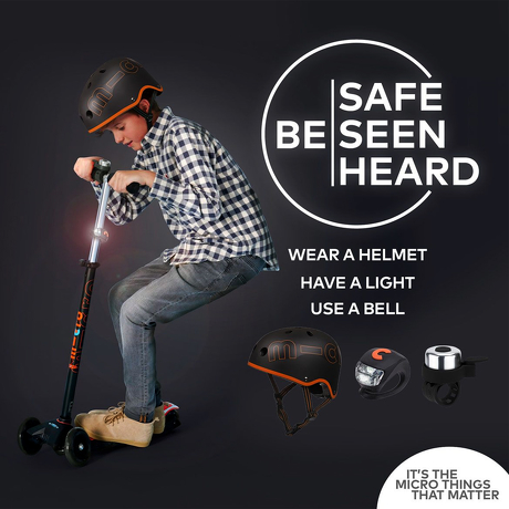 Zestaw bezpieczeństw Micro czarno-pomarańczowy