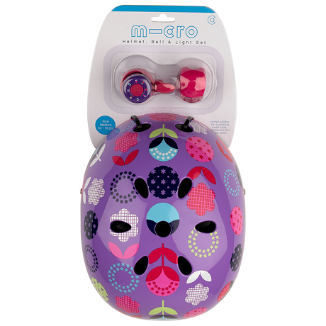 Zestaw bezpieczeństw Micro floral dot fioletowy